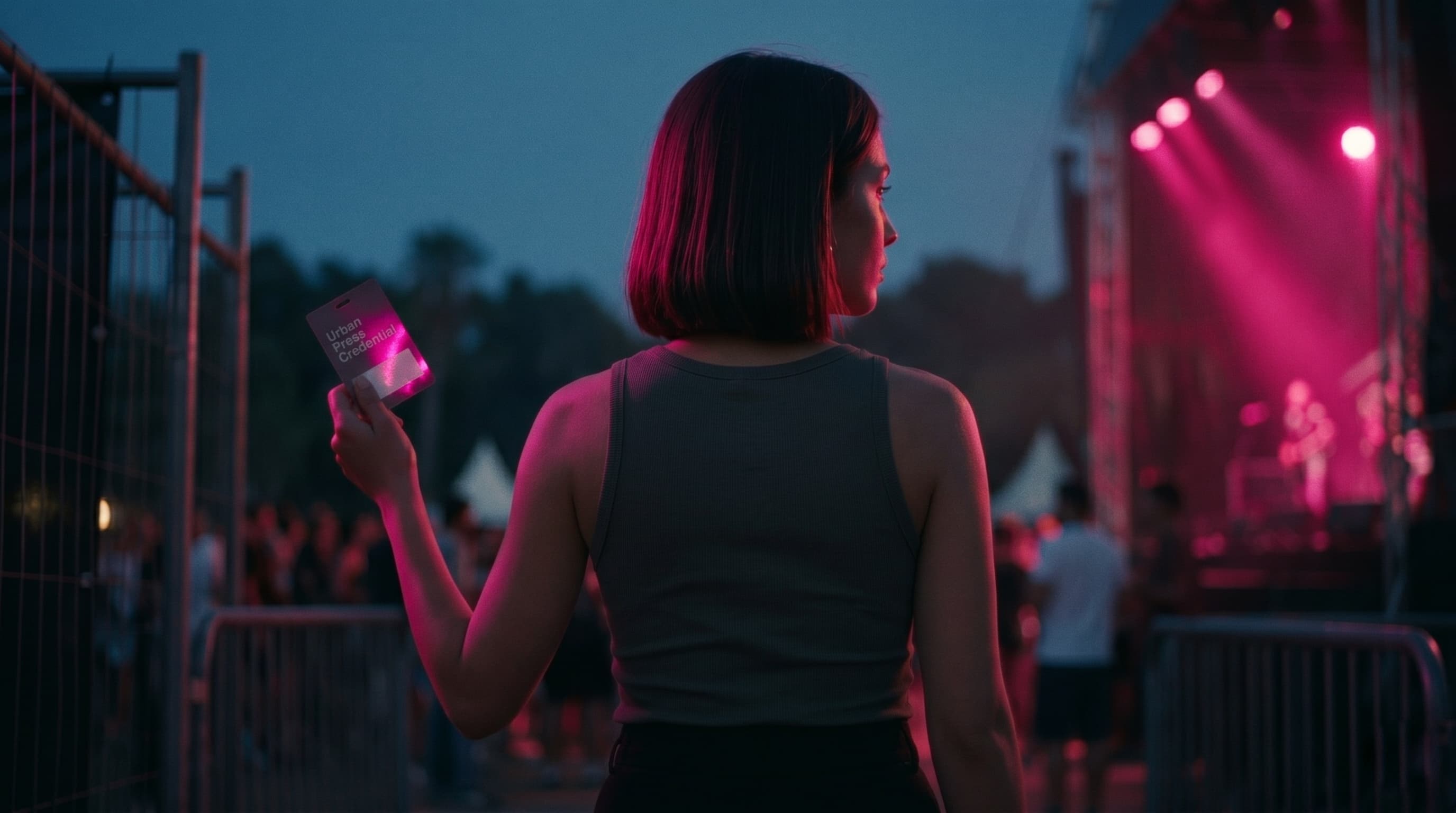 Urban Press Credential at festival gate — Early Access